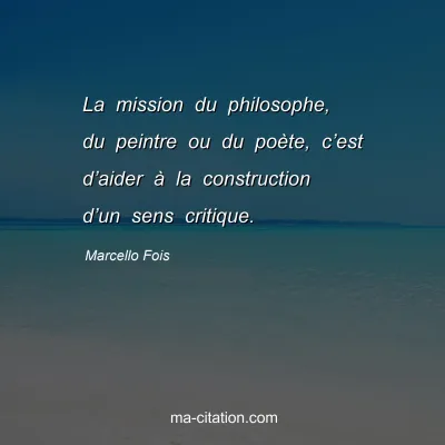 Marcello Fois : La mission du philosophe, du peintre ou du poète, c’est d’aider à la construction d’un sens critique.